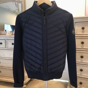 New Canada Goose Black Label Hybridge Knit, M Navy